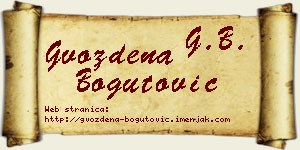 Gvozdena Bogutović vizit kartica